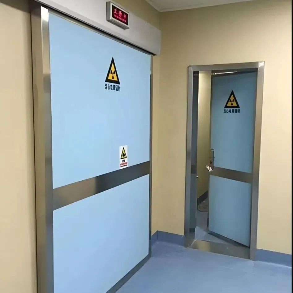Puerta blindada contra radiaciones