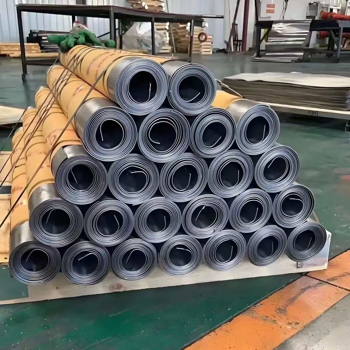 Rollos de láminas de plomo
