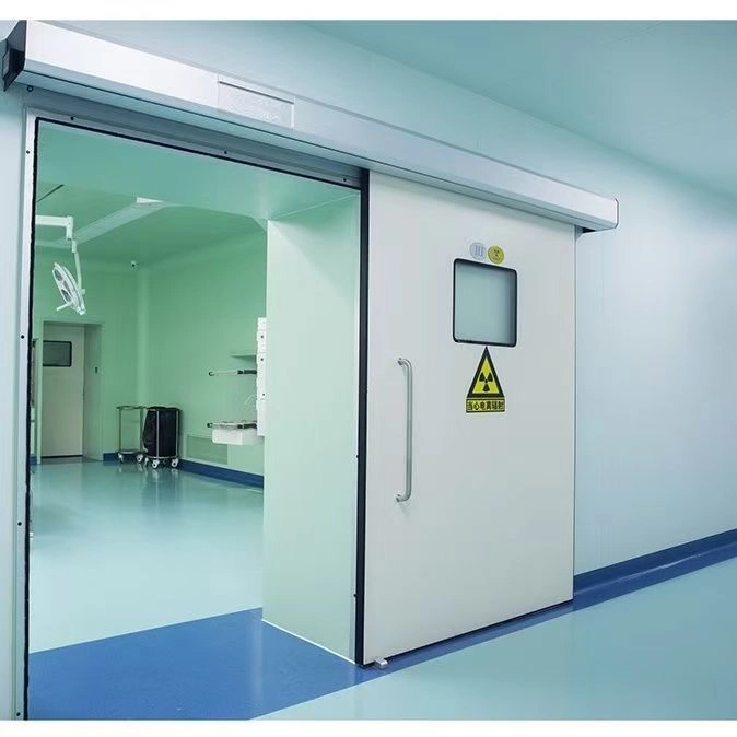 Puerta corredera de hospital