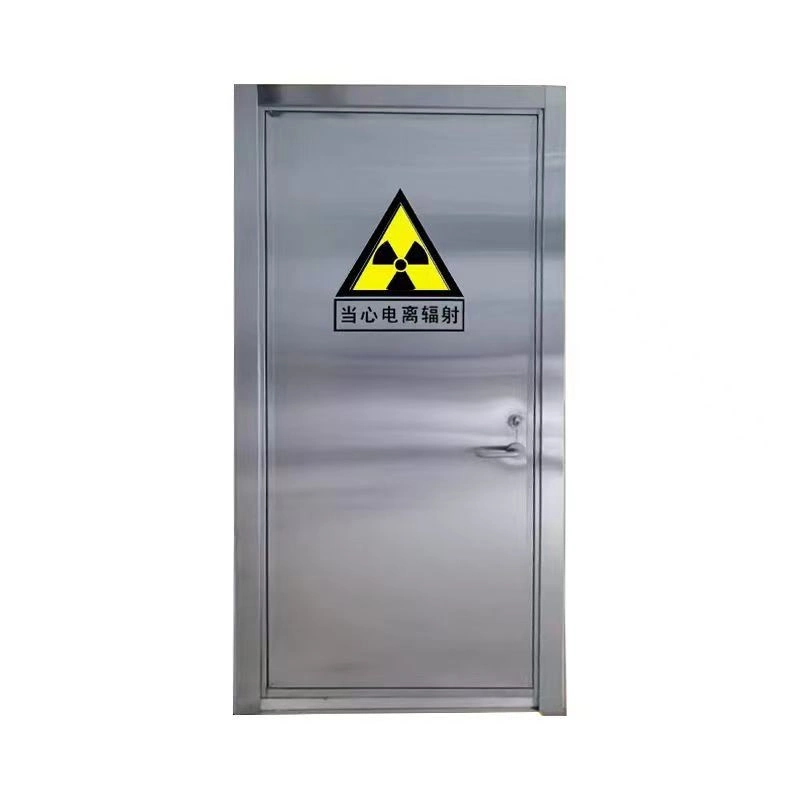 Puerta de una sola hoja con apertura frontal
