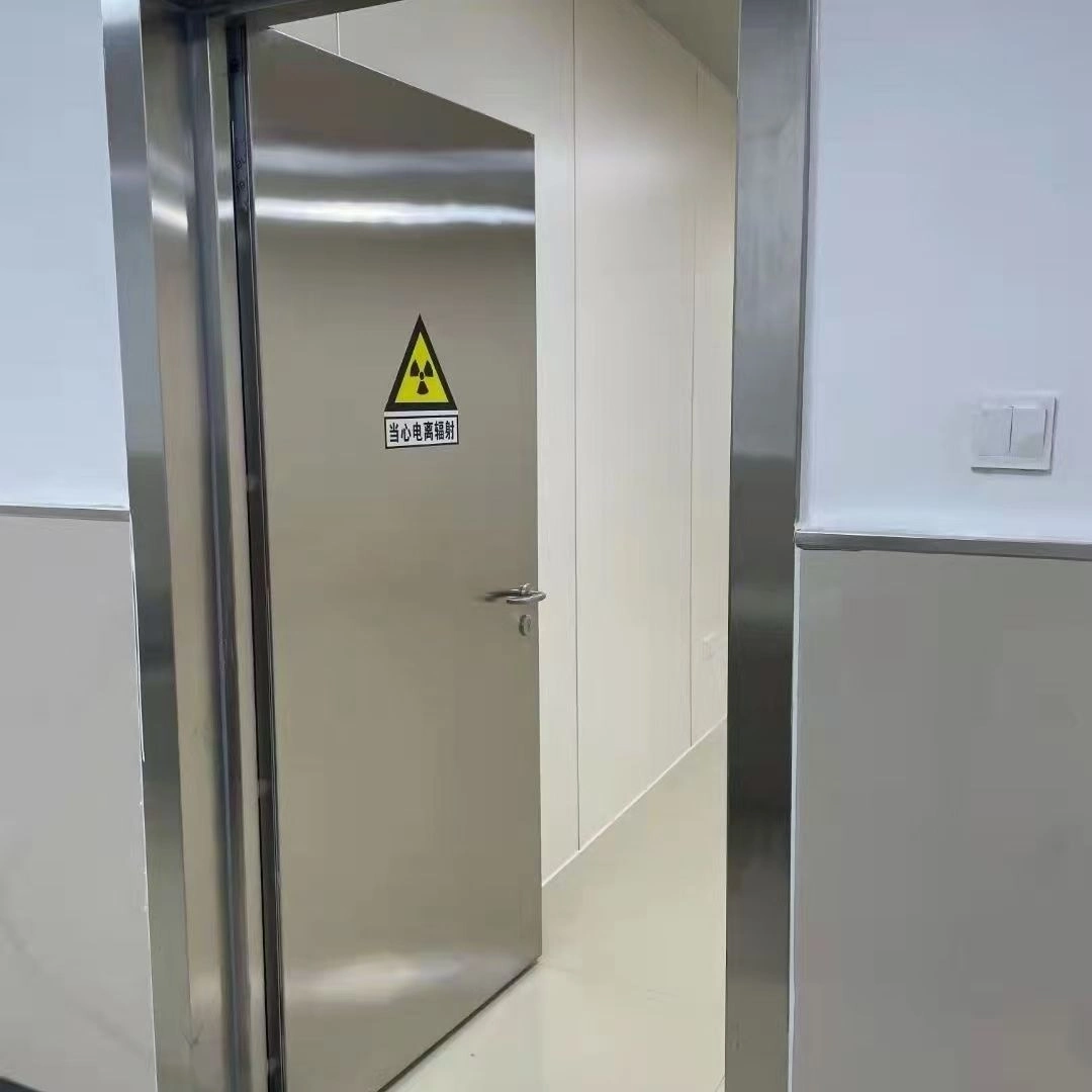 Puerta de una sola hoja con apertura frontal