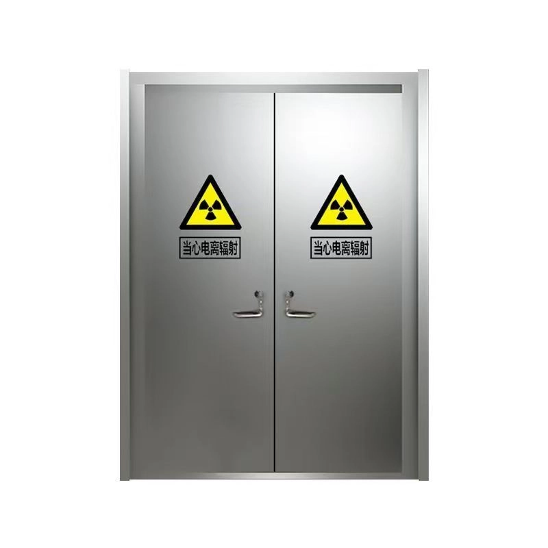Puerta de dos hojas ignífuga
