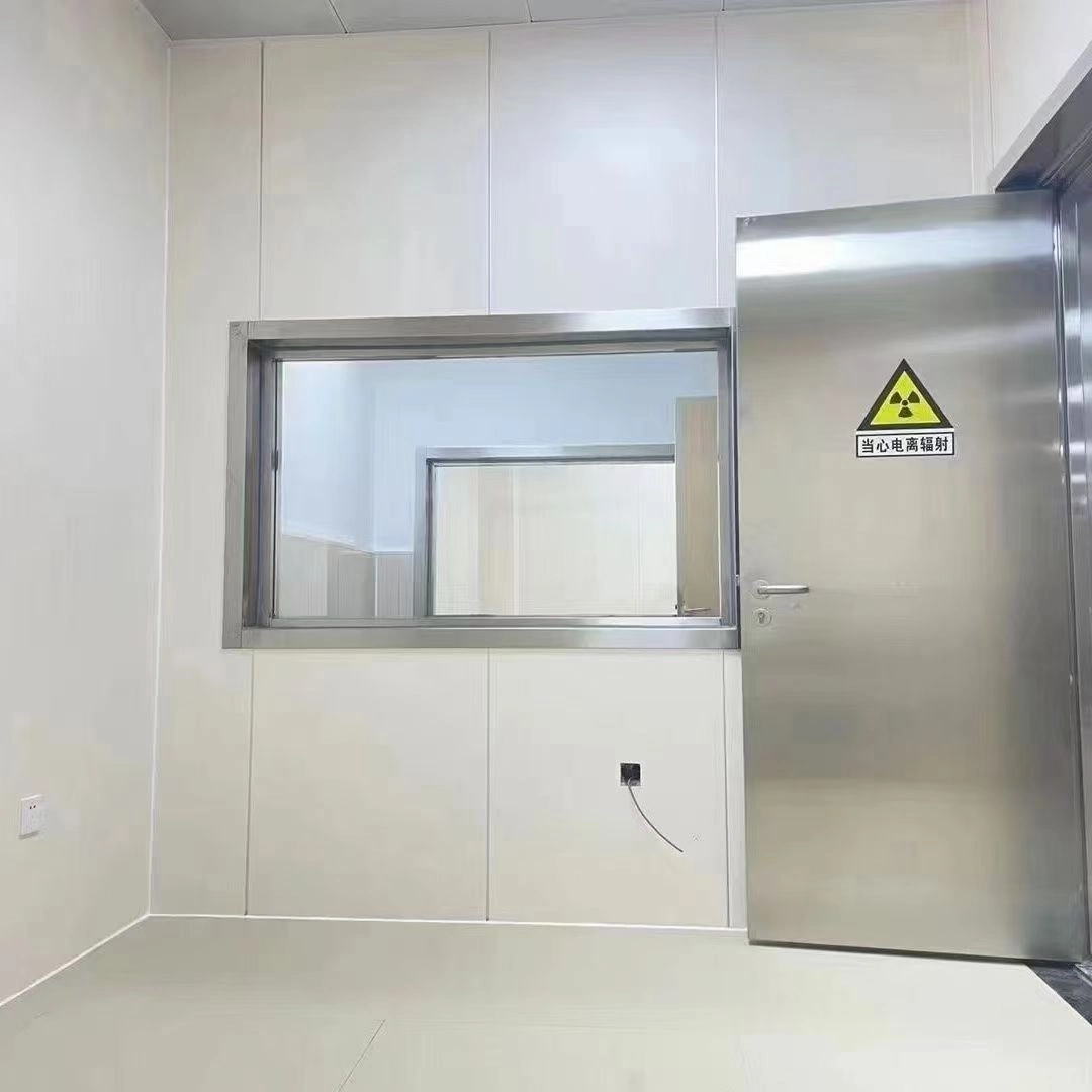 Ventana de plomo hospitalaria