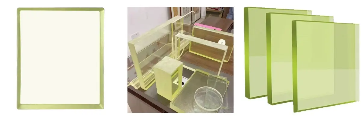 Vidrio con plomo para protección contra radiación